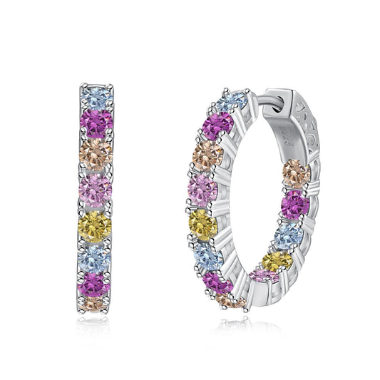 [Lumi Jewelry]Unique Round Cut Daily Earrings