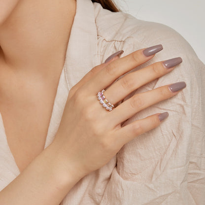 [Lumi Jewelry]Gorgeous Radiant Cut Daily Ring