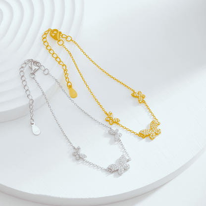 [Lumi Jewelry]Delicate Butterfly Pendant Bracelet