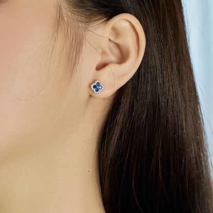 [Lumi Jewelry]Four-Leaf Clover Flower Shaped Earrings