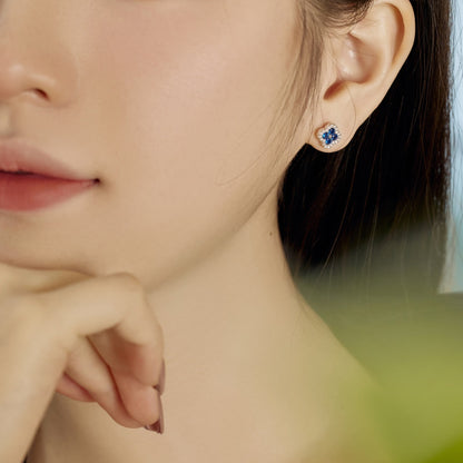 [Lumi Jewelry]Four-Leaf Clover Flower Shaped Earrings