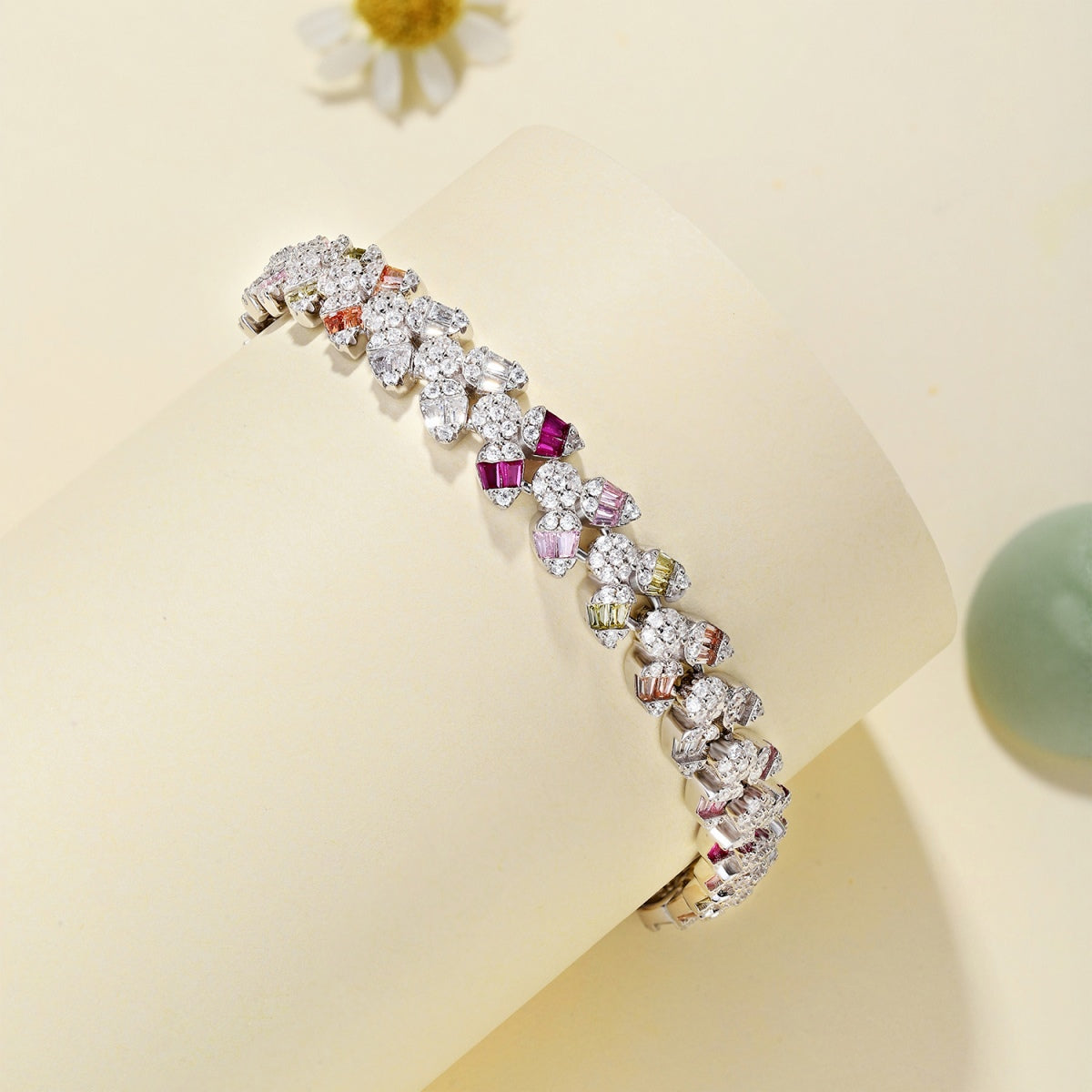 [Lumi Jewelry]Dainty Exquisite Flower Shape Daily Bracelet
