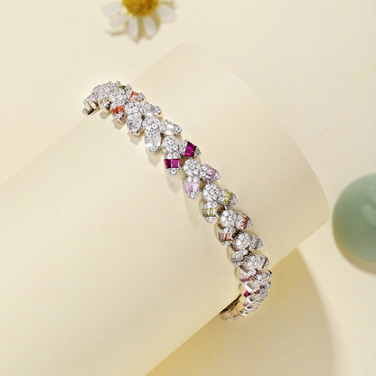 [Lumi Jewelry]Dainty Exquisite Flower Shape Daily Bracelet