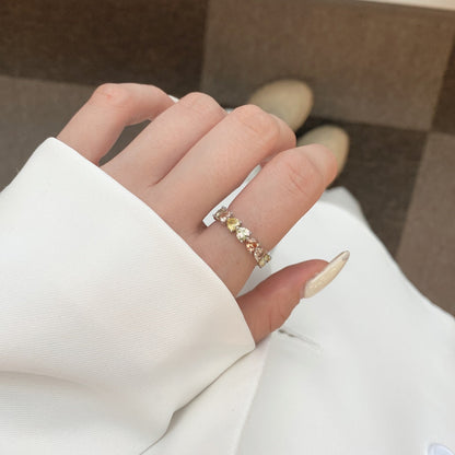 [Lumi Jewelry]0.25 Carat Radiant Romance Heart Cut Lover Ring