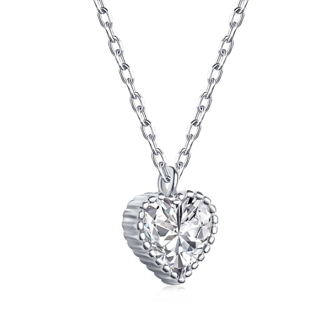 [Lumi Jewelry]Ornate Heart Shape Necklace