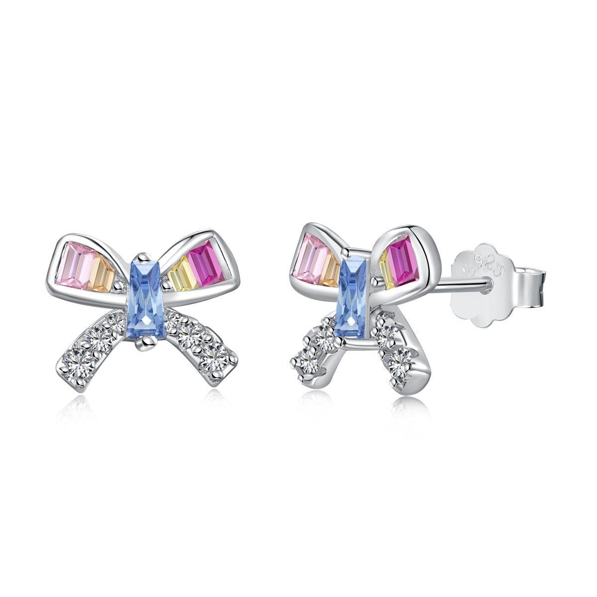 [Lumi Jewelry]Ornate Butterfly Shape Daily Earrings