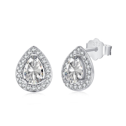 [Lumi Jewelry]Luxurious Water Drop Shape Earrings