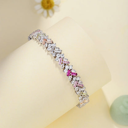 [Lumi Jewelry]Dazzling Unique Multi Shape Daily Bracelet