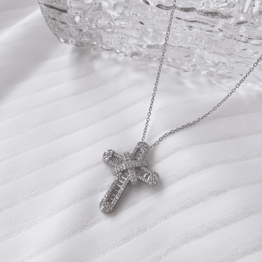 [Lumi Jewelry]Gypsophila With Dimonds Necklace