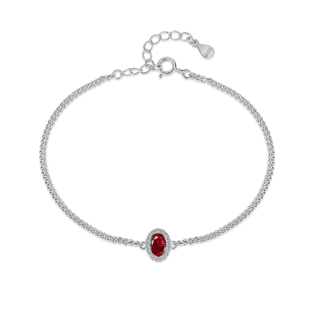 [Lumi Jewelry]Exquisite Oval Shape Bracelet