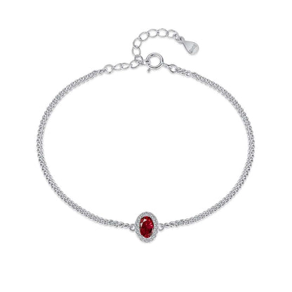 [Lumi Jewelry]Exquisite Oval Shape Bracelet