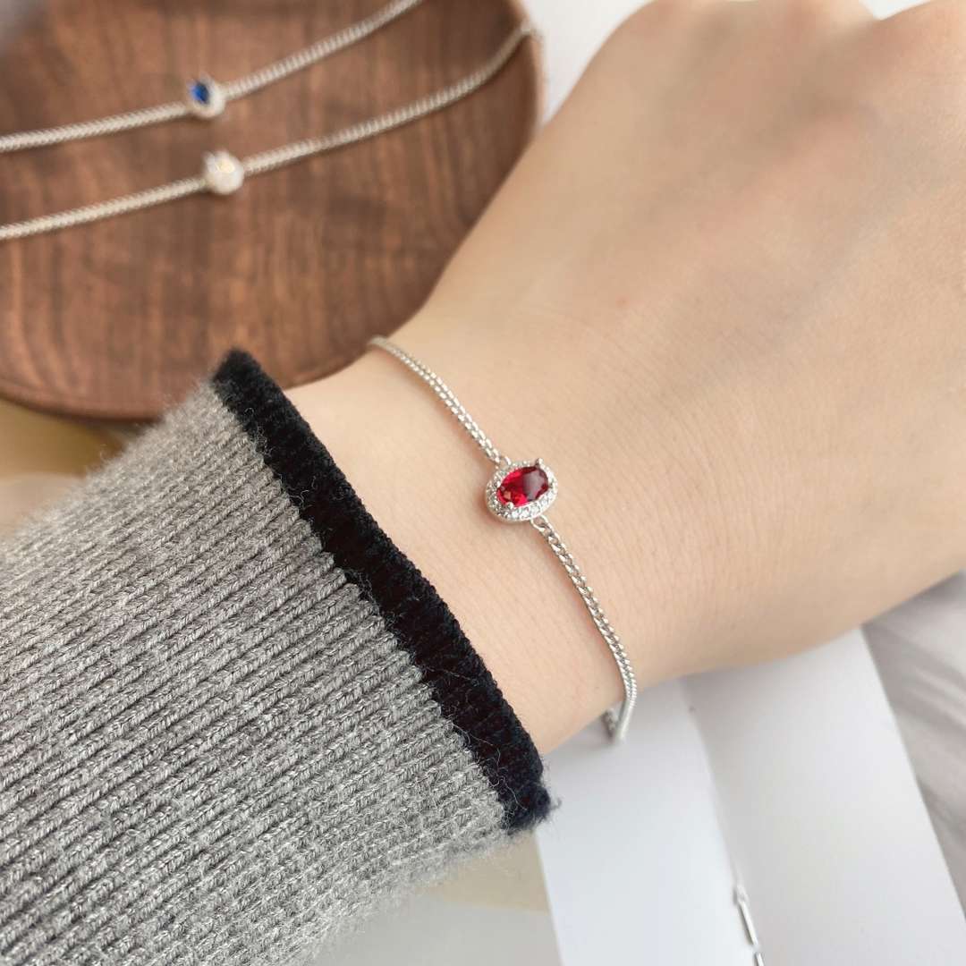 [Lumi Jewelry]Exquisite Oval Shape Bracelet