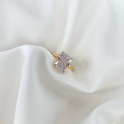 [Lumi Jewelry]4.0 Carat Ornate Enchanting Radiand Cut Banquet Ring
