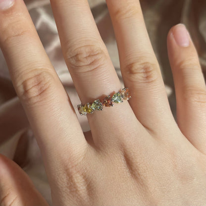 [Lumi Jewelry]0.25 Carat Radiant Romance Heart Cut Lover Ring