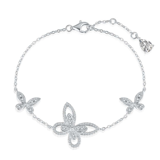 [Lumi Jewelry]Delicate Butterfly Pendant Bracelet