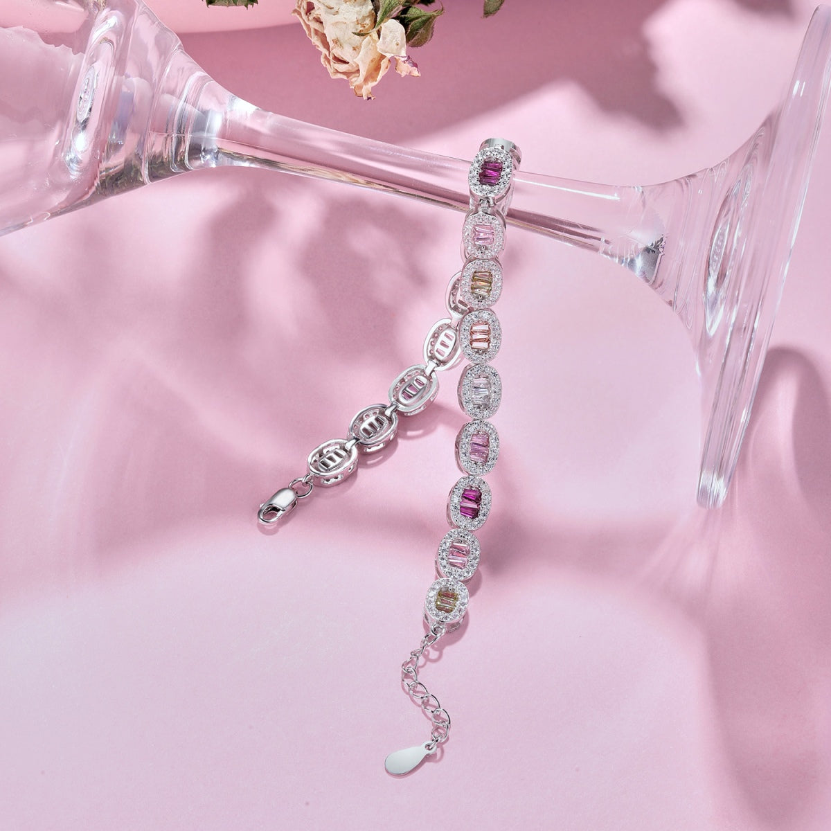 [Lumi Jewelry]Exquisite Ornate Emerald Cut Daily Bracelet