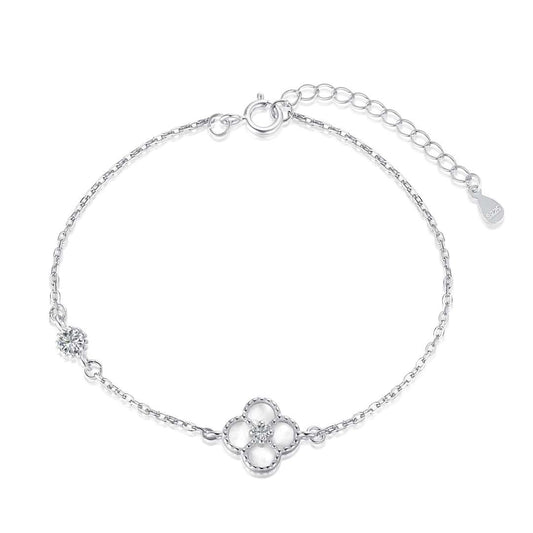 [Lumi Jewelry]Delicate Four Leaf Clover Bracelet