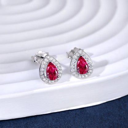 [Lumi Jewelry]Luxurious Water Drop Shape Earrings