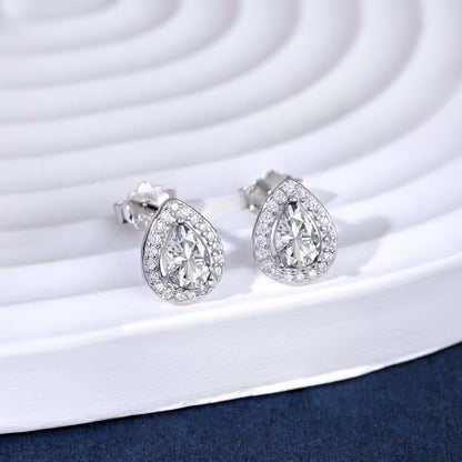 [Lumi Jewelry]Luxurious Water Drop Shape Earrings