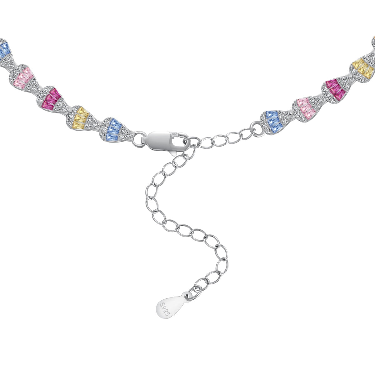 [Lumi Jewelry]Radiant Colorful Rainbow Necklace