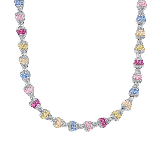 [Lumi Jewelry]Radiant Colorful Rainbow Necklace