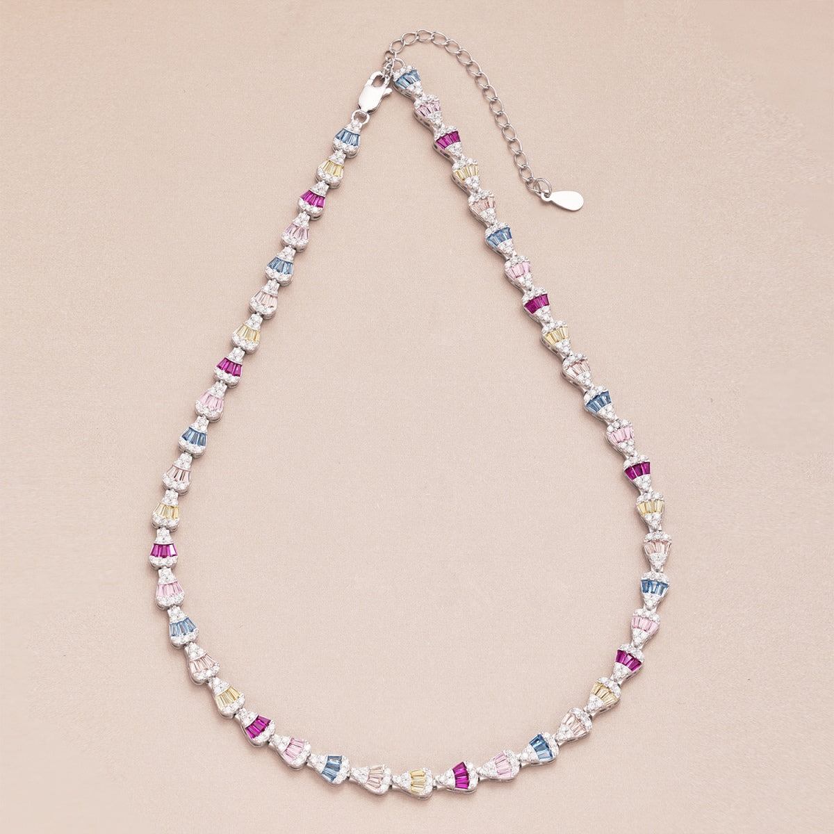 [Lumi Jewelry]Radiant Colorful Rainbow Necklace