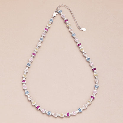 [Lumi Jewelry]Radiant Colorful Rainbow Necklace