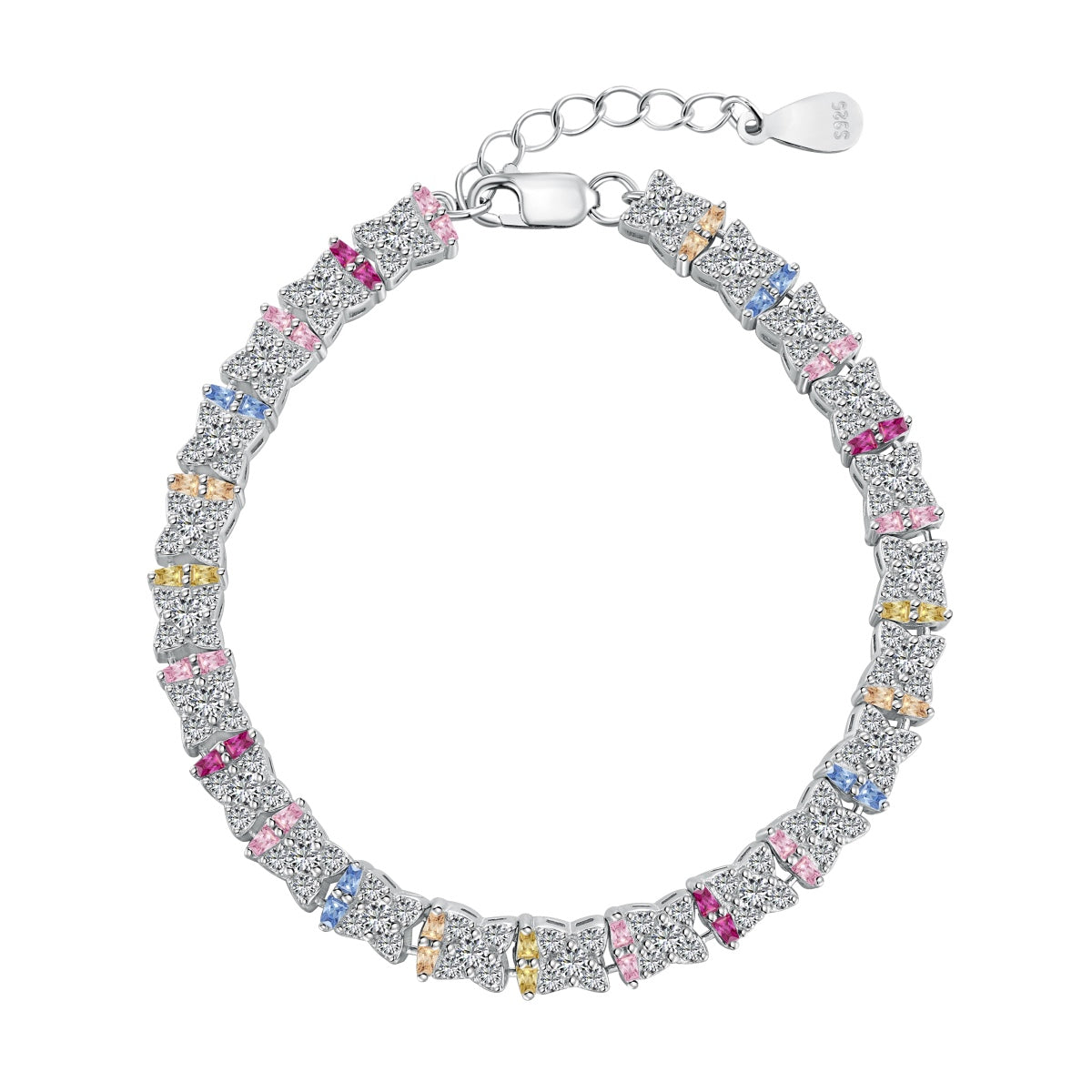[Lumi Jewelry]Unique Colorful Flower Shape Daily Bracelet