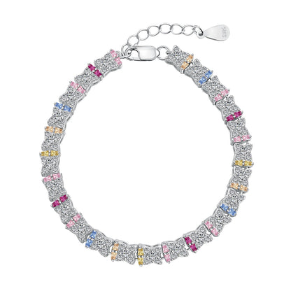 [Lumi Jewelry]Unique Colorful Flower Shape Daily Bracelet