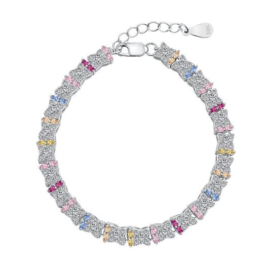 [Lumi Jewelry]Unique Colorful Flower Shape Daily Bracelet