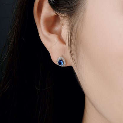 [Lumi Jewelry]Luxurious Water Drop Shape Earrings