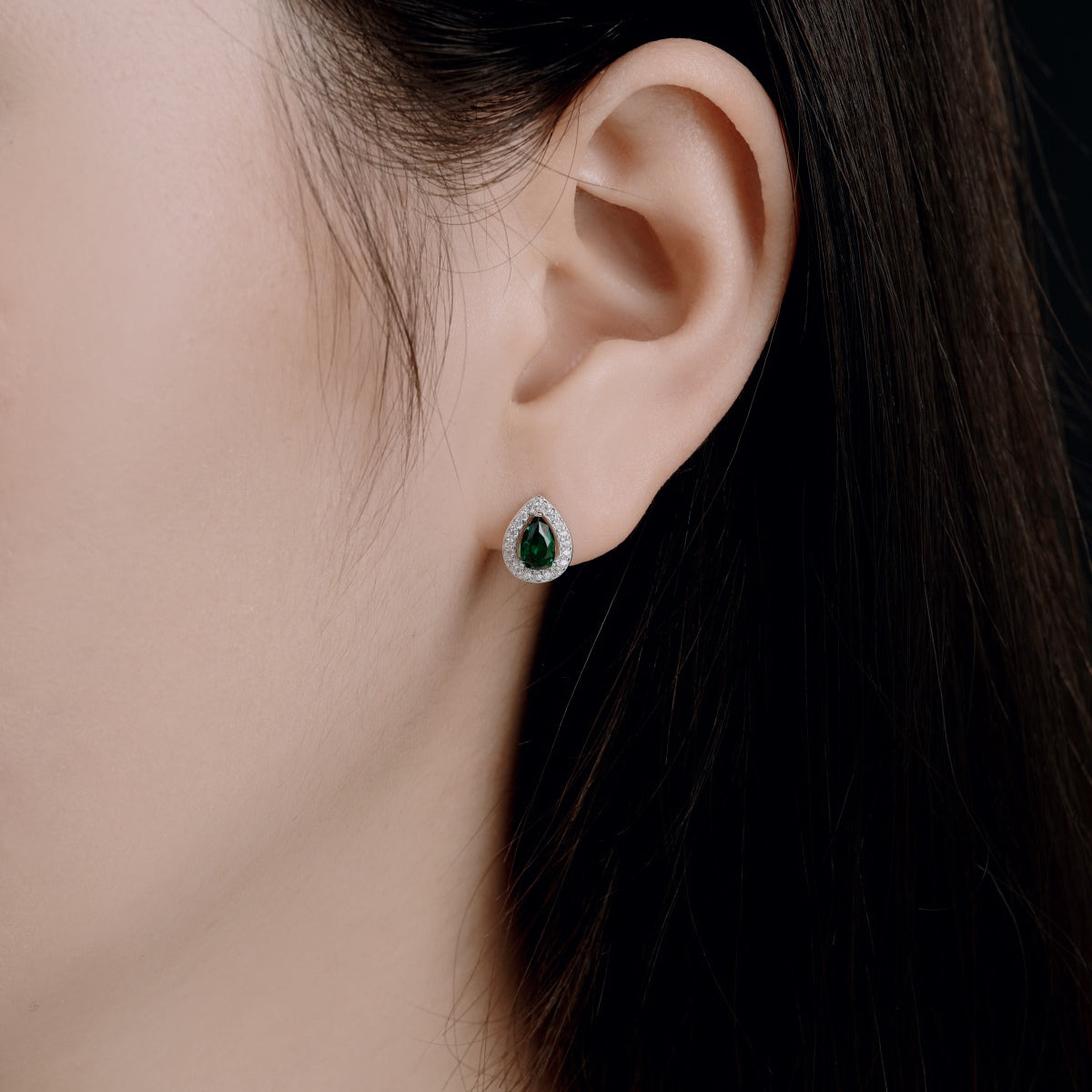 [Lumi Jewelry]Luxurious Water Drop Shape Earrings