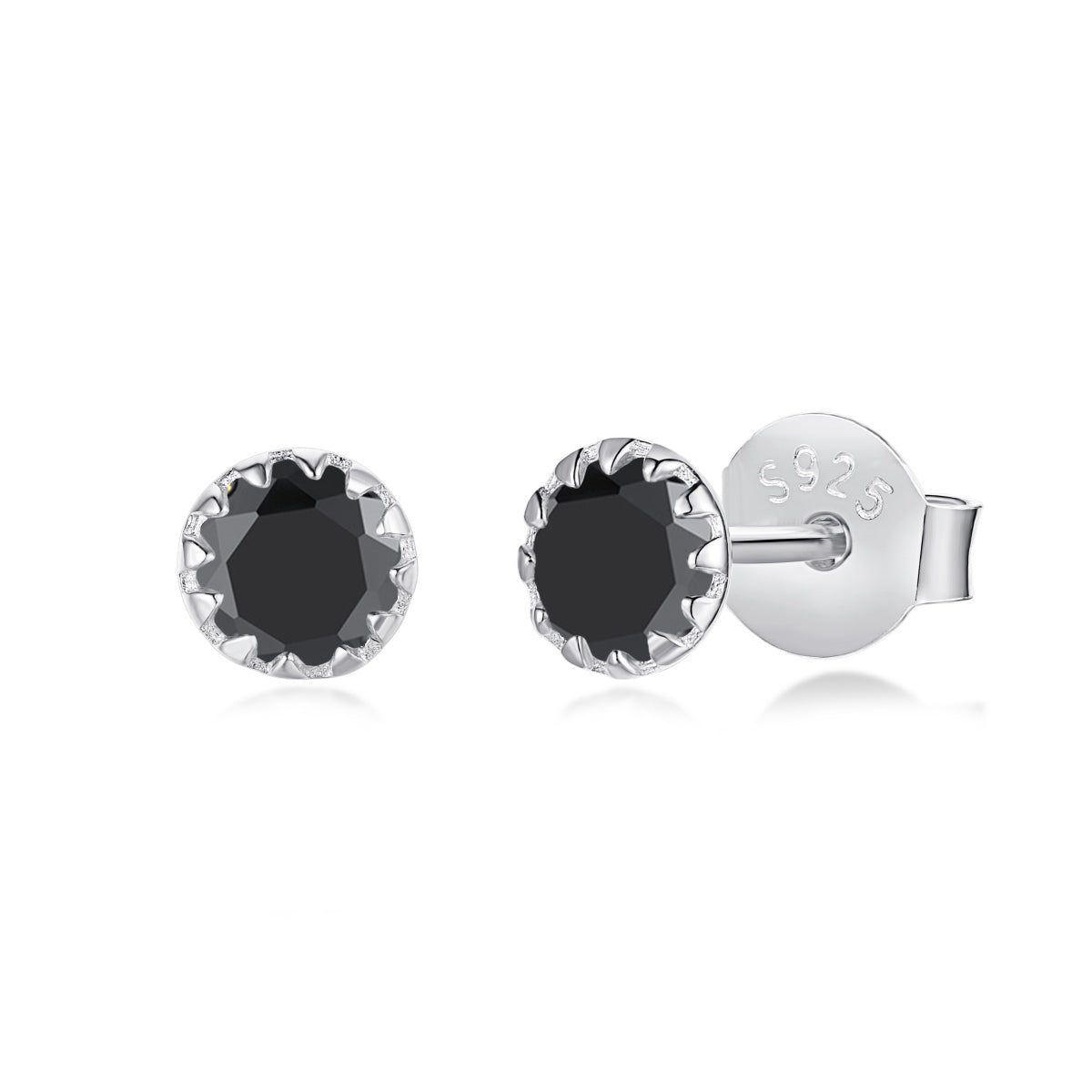 [Lumi Jewelry]Sparkling Colorful Round Shape Earrings