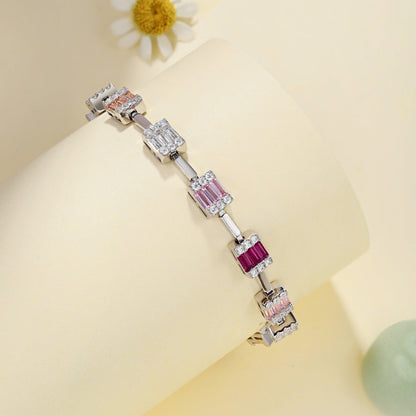 [Lumi Jewelry]Dainty Charming Emerald Cut Daily Bracelet