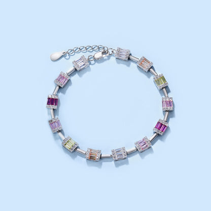 [Lumi Jewelry]Dainty Charming Emerald Cut Daily Bracelet