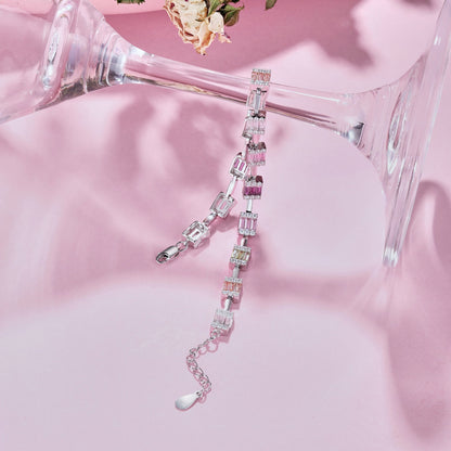 [Lumi Jewelry]Dainty Charming Emerald Cut Daily Bracelet