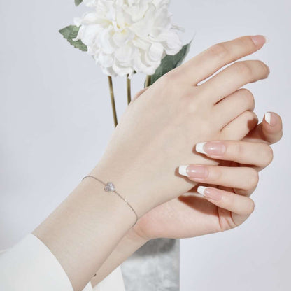 [Lumi Jewelry]Heart-Shaped Gentle and Versatile Bracelet