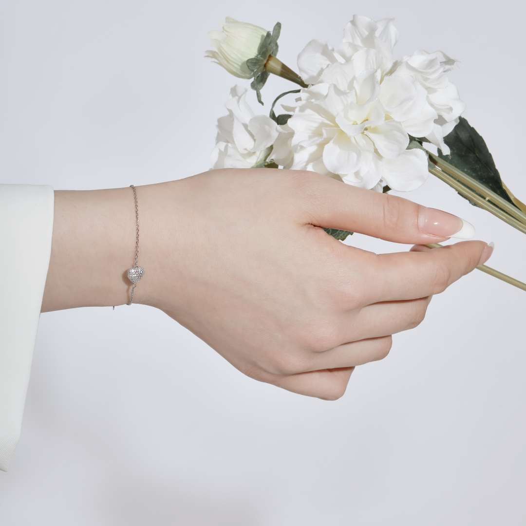 [Lumi Jewelry]Heart-Shaped Gentle and Versatile Bracelet