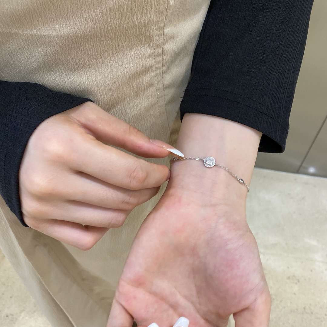 [Lumi Jewelry]Dazzling Round Cut Shape Bracelet