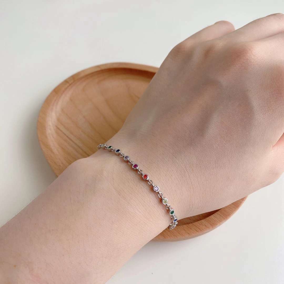 [Lumi Jewelry]Colorful Bead Array Bracelet