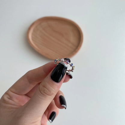 [Lumi Jewelry]Unique Trapezoid Cut Daily Ring