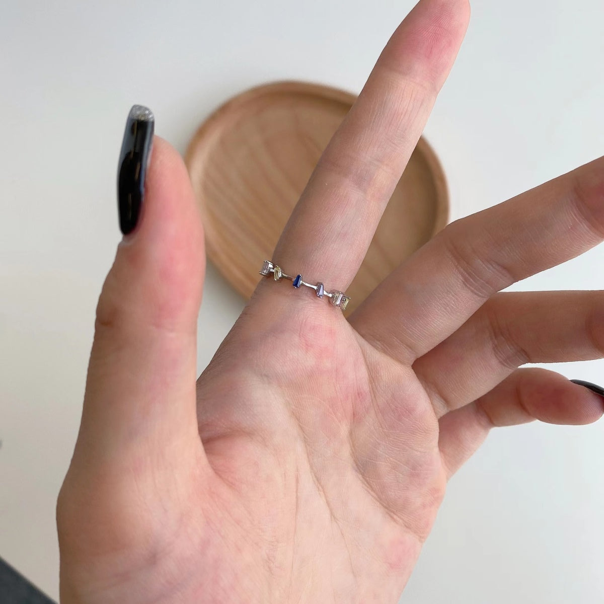 [Lumi Jewelry]Unique Trapezoid Cut Daily Ring