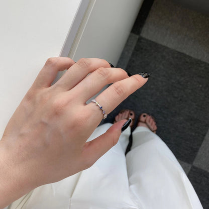 [Lumi Jewelry]Unique Trapezoid Cut Daily Ring