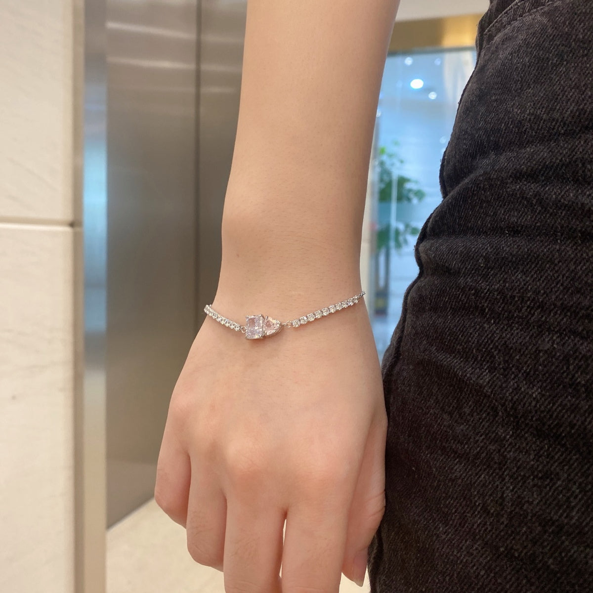 [Lumi Jewelry]Dazzling Unique Multi Shape Lover Bracelet