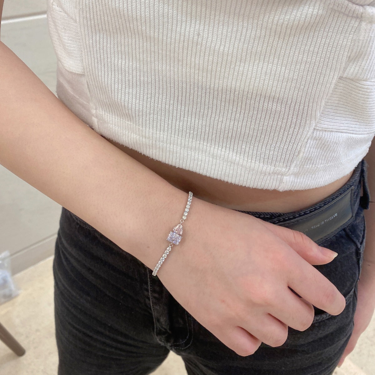 [Lumi Jewelry]Dazzling Unique Multi Shape Lover Bracelet