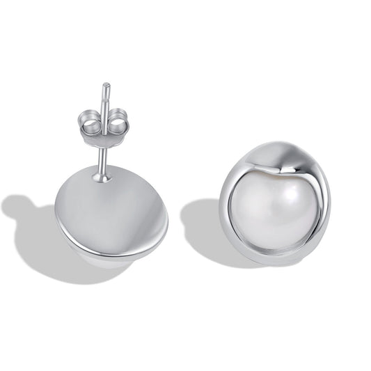 [Lumi Jewelry]Dainty Bread Pearl Earrings