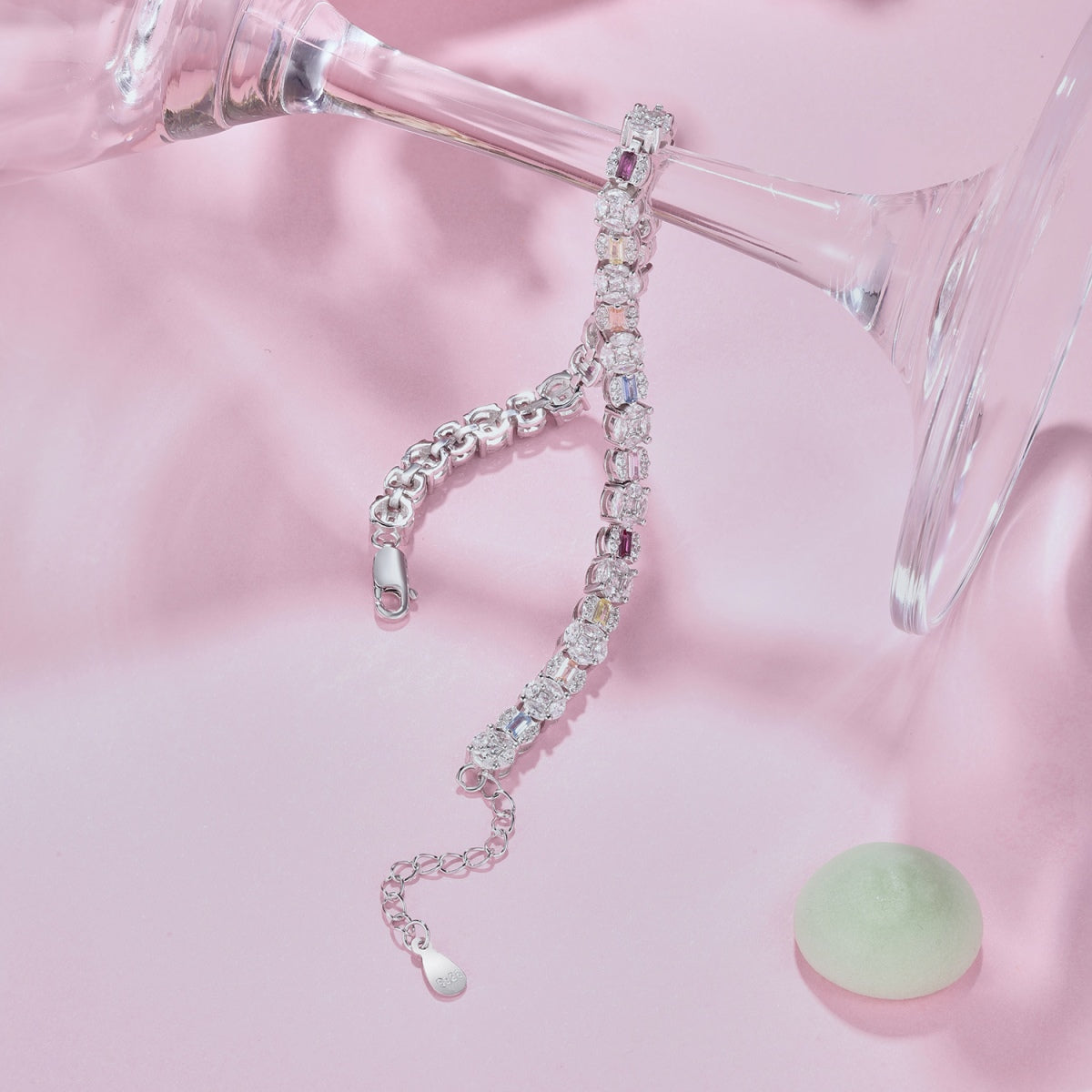 [Lumi Jewelry]Dazzling Radiant Multi Cut Daily Bracelet