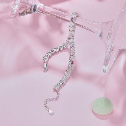 [Lumi Jewelry]Dazzling Radiant Multi Cut Daily Bracelet