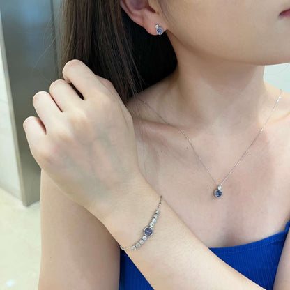 [Lumi Jewelry]Luxurious Heart Of The Ocean Bracelet