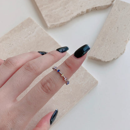 [Lumi Jewelry]Unique Trapezoid Cut Daily Ring
